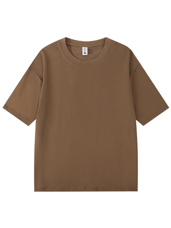 Coffee Latte Brown Oversize Tee