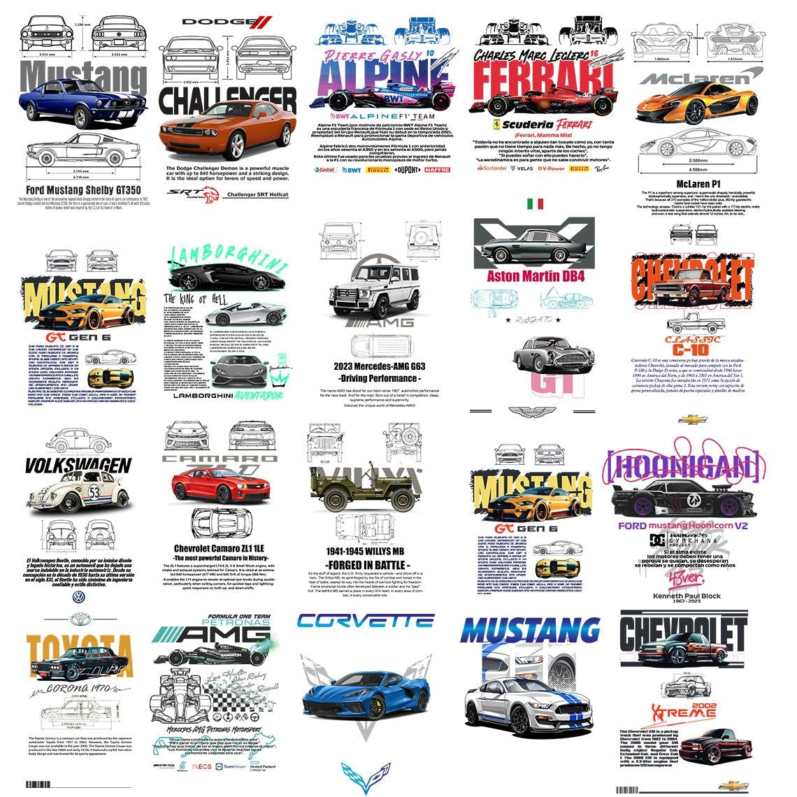 1000+ Racing Cars Design Bundle