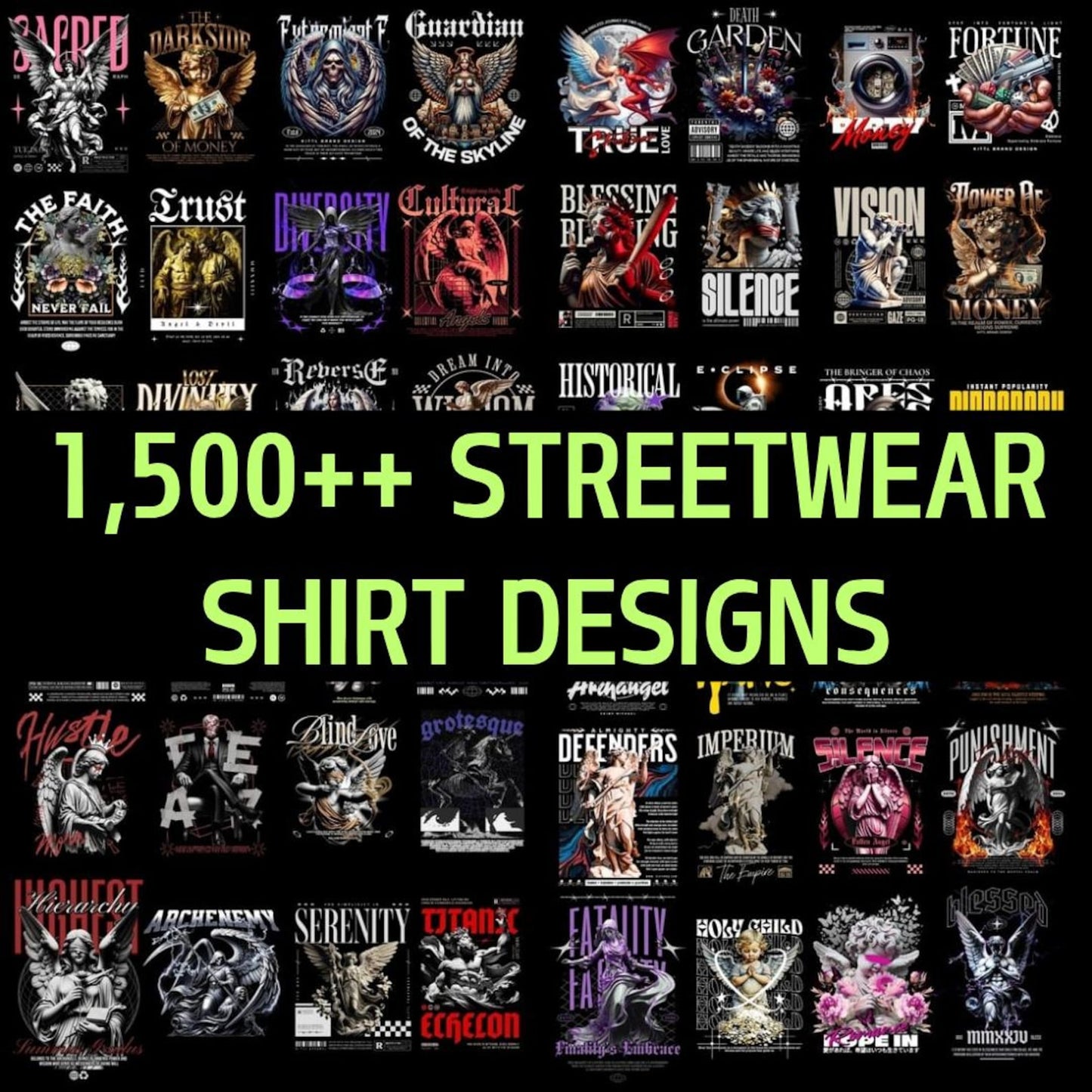 1,500+ Streetwear PNG Designs